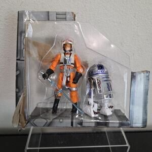 Death Star Trench Run Star Wars Luke Skywalker and R2-D2 Action Figures Only